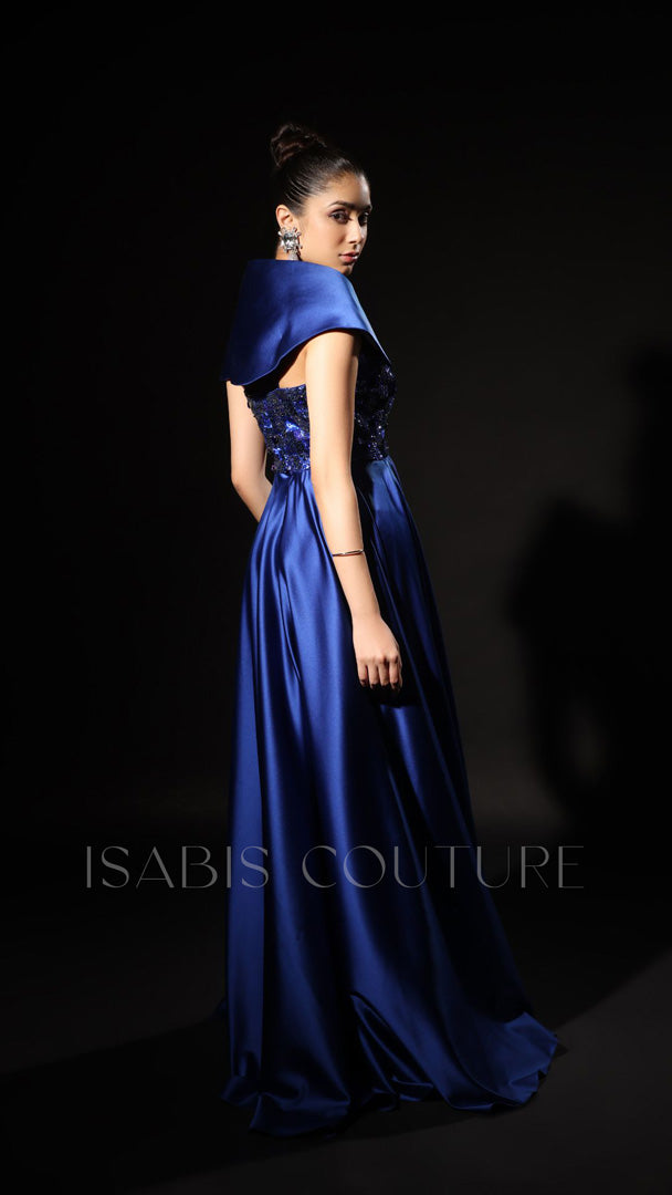 Structured Shoulder Cape Pants