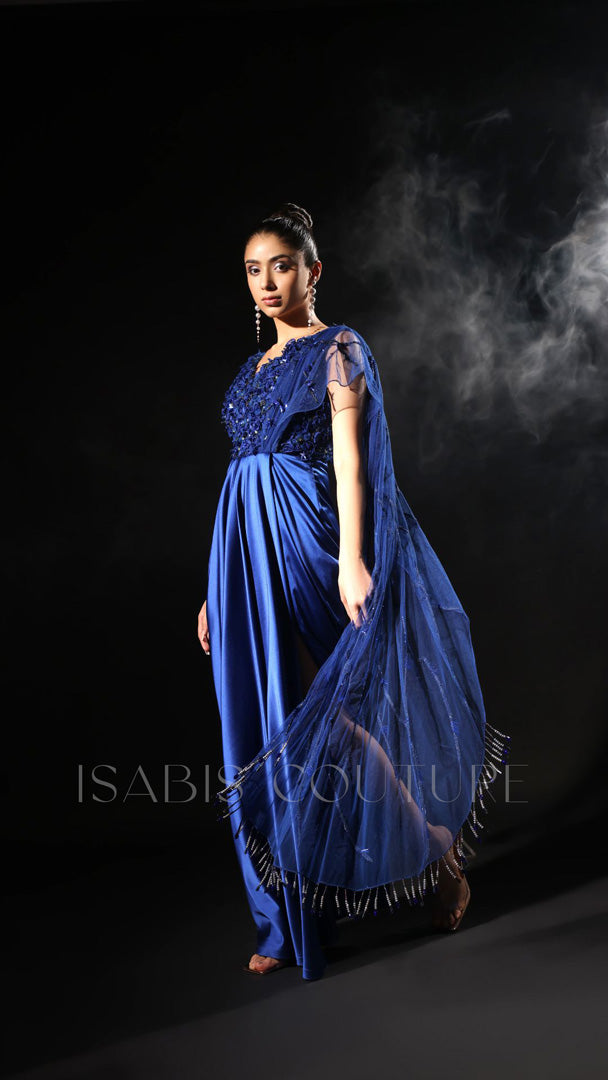 Side Cut-out Back Drape Dress