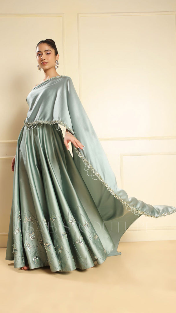 One Side Off Shoulder Drape Jump Suit